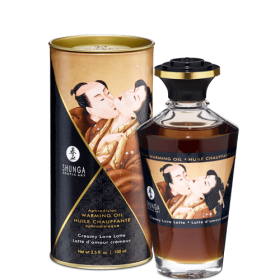 Shunga Warming Massage Oil Love Latte 3.5 fluid ounces