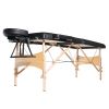 VEVOR Portable Massage Table 28" W, 2 Folding Lightweight Massage Table, 8-Level Height Adjustable Salon Tattoo Bed, Spa Table with Headrest, Armrests