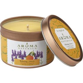 RELAXING AROMATHERAPY by Relaxing Aromatherapy ONE 2.5x1.75 inch TIN SOY AROMATHERAPY CANDLE.COMBINES THE ESSENTIAL OILS OF LAVENDER AND TANGERINE TO (SKU: 229347)