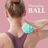 1pc Massage Ball - Spiky For Deep Tissue Back Massage, Foot Massager & All Over Body Deep Tissue Muscle Relaxation - Your Compact Muscle Roller